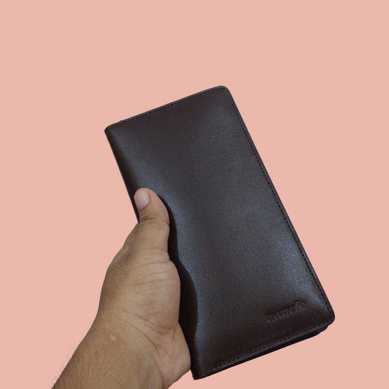 Awnefe Authentic Leather Premium Long Wallet